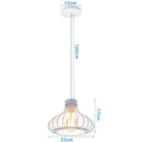 GobekUsa Industrial Metal Ball Pendant Light for Bedroom Kitchen Island