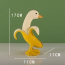 GobekUsa Banana Duck Sculpture: Cute Funny Animal Figurine for Home Decor