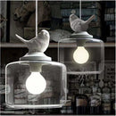 GobekUsa Bird LED Glass Chandeliers - Modern Creative Restaurant Ceiling Lights
