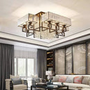 GobekUsa Crystal Rectangular Ceiling Light for Living Room, Bedroom, and Dining Room