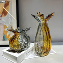 GobekUsa Glass Vase: Creative Flower Edge Decor for Desk, Home Decor, Crafts, Ornaments