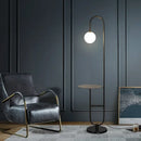 GobekUsa Glass Side Table LED Floor Lamp for Nordic Living Room Art Decor