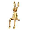 GobekUsa Gold Rabbit Ceramic Ornaments for Home & Office Decor