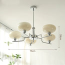 GobekUsa Glass Ball Pendant Chandelier LED Lamp for Modern French Bedroom