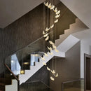 GobekUsa Gold LED Butterfly Pendant Lights for Home Staircase, Living Room, Bedroom Chandeliers