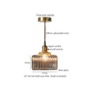 GobekUsa Glass Pleats LED Pendant Lights for Home and Commercial Spaces