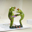 GobekUsa Funny Frog Couple Resin Decor | Wedding Gift | Valentine's Day Ornament
