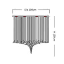 GobekUsa Crystal LED Chandelier: Modern Luxury Staircase Pendant Light for Hallway & Lobby