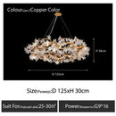 GobekUsa Crystal Branch Ceiling Chandelier | Indoor Dining Living Room Light Fixture