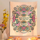 GobekUsa Boho Moon Flower Magic Tapestry Wall Hanging for Home Decor