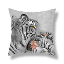 GobekUsa Brave Tiger Pattern Print Pillowcase, Super Peach Skin Cushion Cover