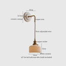 GobekUsa Adjustable LED Wall Sconce Lamp Stripe Ceramic Copper Mirror Bedside
