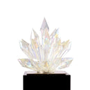 GobekUsa Crystal Lotus Tabletop Decoration with Black Base