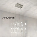 GobekUsa Cosmos Chandelier: Nordic Silver Firefly Light for Luxe Living & Dining Rooms