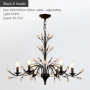 GobekUsa Crystal LED Chandelier for Home Lighting in Bedroom Living Room Dining Kitchen