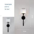 GobekUsa Crystal Wall Lamp: Modern Light Luxury for Living Room, Bedroom, and Corridor