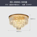 GobekUsa Crystal Gold Black LED Chandelier: Modern Multi-Storey Pendant Lamp Lighting