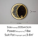 GobekUsa Astronaut LED Wall Lamp: Modern Nordic Resin Round Decor Light
