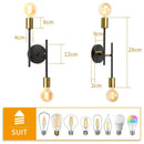 GobekUsa LED Ceiling Chandelier: Modern Industrial Wall Sconce for Bedroom, Living Room, Kitchen