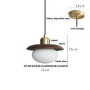GobekUsa LED Wood Pendant Light Fixture | Adjustable Hanging Lamp for Home Decor