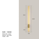 GobekUsa Black LED Wall Lights - Modern Straight Line for Bedroom, Living Room, Kitchen Décor