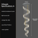 GobekUsa Crystal Ceiling Chandelier: Modern Nordic Design, Long Staircase Pendant Lamp