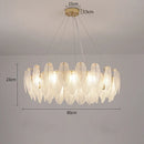 GobekUsa Crystal Feather Chandelier: Luxury Pendant for Home Decor & Designer Ceiling Fixture