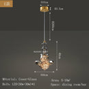 GobekUsa Antique Brass Glass Chandelier for Dining Room and Bar