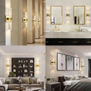 GobekUsa Bubble Crystal LED Wall Sconces for Bathroom Dresser Living Room Bedroom Mirrors
