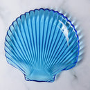 GobekUsa Electroplated Crystal Glass Dish Plate Saucer with Sea Features