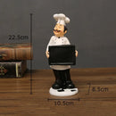 GobekUsa Bearded Chef Resin Figure Sculpture Modern Kitchen Desk Decor Ornaments