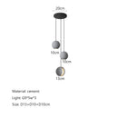 GobekUsa Cement Planet Chandelier Hanging Lamp for Dining Room & Bedroom