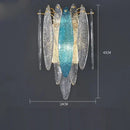 GobekUsa Gold LED Glass Chandelier for Dinning Living Room Bedroom_main keyword: Pendant Lamps