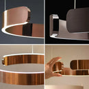 GobekUsa LED Ring Chandelier: Modern Dining Room Table Lighting & Home Decoration