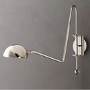 GobekUsa Black/Gold Lustre Copper Swing Arm Wall Lamp for Modern Living Spaces