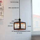 GobekUsa Glass LED Pendant Lamp Walnut Wood Brass Hanging Lights