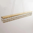 GobekUsa Crystal Steel LED Pendant Light | Modern Dining Room Hanging Lamp