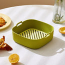 GobekUsa Air Fryer Oven Baking Tray Chicken Basket Mat Silicone Pot Grill Pan