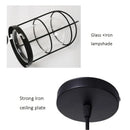 GobekUsa Bird Cage Industrial Chandelier: Retro Black Pendant Light for Restaurant and Bar