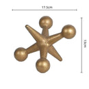 GobekUsa Golden Geometric Resin Handicrafts Molecular Model Abstract Home Decoration