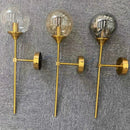 GobekUsa Golden Glass Ball Wall Sconce: Modern Nordic Metal Lighting for Living Room
