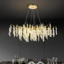 GobekUsa Golden Branch Crystal Chandelier for Luxurious European Living Room
