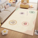 GobekUsa Cartoon Ball Print Cozy Carpet: Anti-Slip, Stain-Resistant Bedside Rug