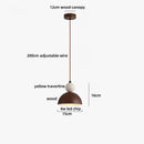 GobekUsa LED Pendant Lights Bar Decor Yellow Travertine Stone Wood Hang Lamp