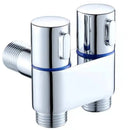 GobekUsa Brass Wall Mounted Bidet Faucet Set with Double Use, Limited Space Angle Valve