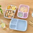 GobekUsa Kids' Wheat Straw Bento Box Set with Lunch Bag