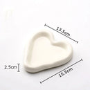 GobekUsa Heart-Shaped Jewelry Stand Tray: Earrings & Necklace Display Plate