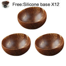 GobekUsa Coconut Bowl Set with Wooden Spoon: Natural Handmade Tableware for Desserts, Fruits, Salads