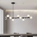 GobekUsa Golden Glass Ball Chandelier: Modern Nordic LED Pendant Lighting for Home Décor