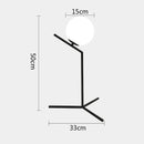 GobekUsa Glass Ball Table Lamp: Modern Nordic LED Desk Light